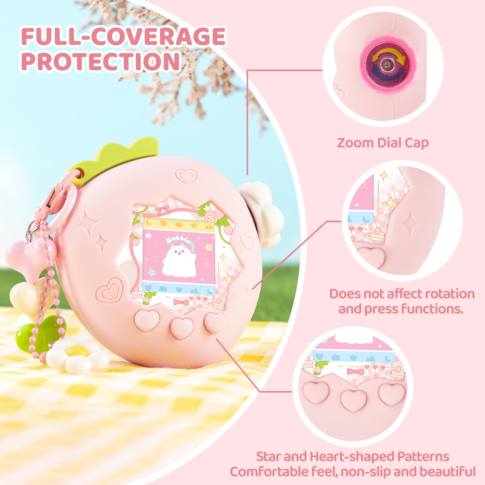 たまごっちパラダイス ピンクランド BUBBLELOGUS ケース Amazon.com: BUBBLELOGUS Strawberry Bubble Protective Case for
